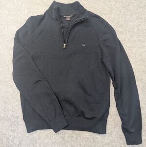Michael Kors - 1/4 zip up sweater long sleeve cotton office casual large